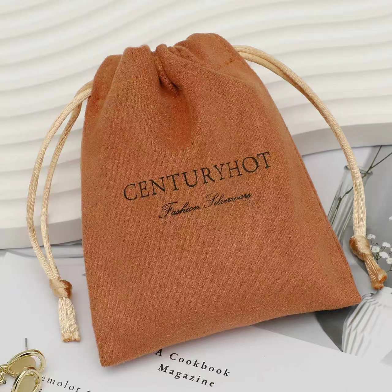 Velvet drawstring bag