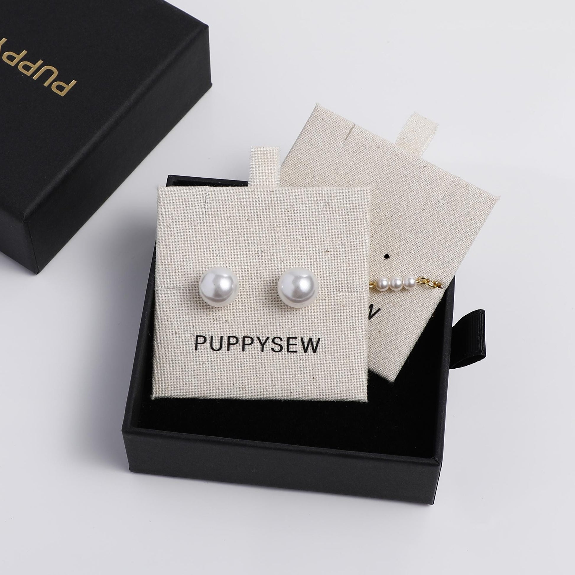 50 Unbleached Cotton Jewelry Pouches, Customizable Logo-10