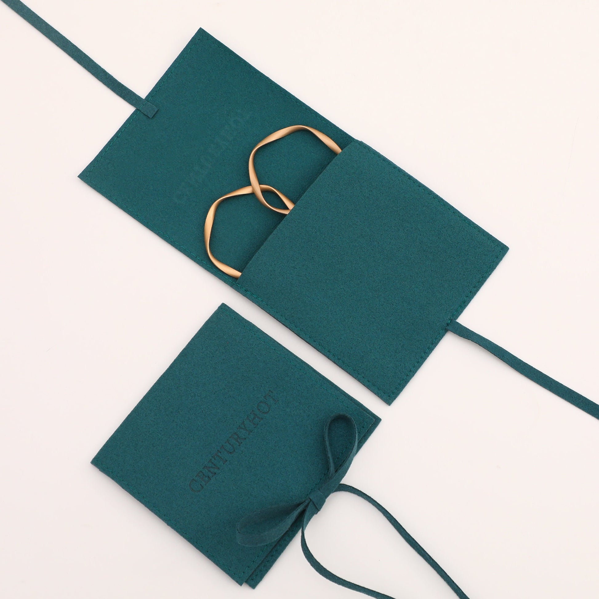 Custom Logo Microfiber Jewelry Bag, Personalized Packaging (50 Pcs)-1