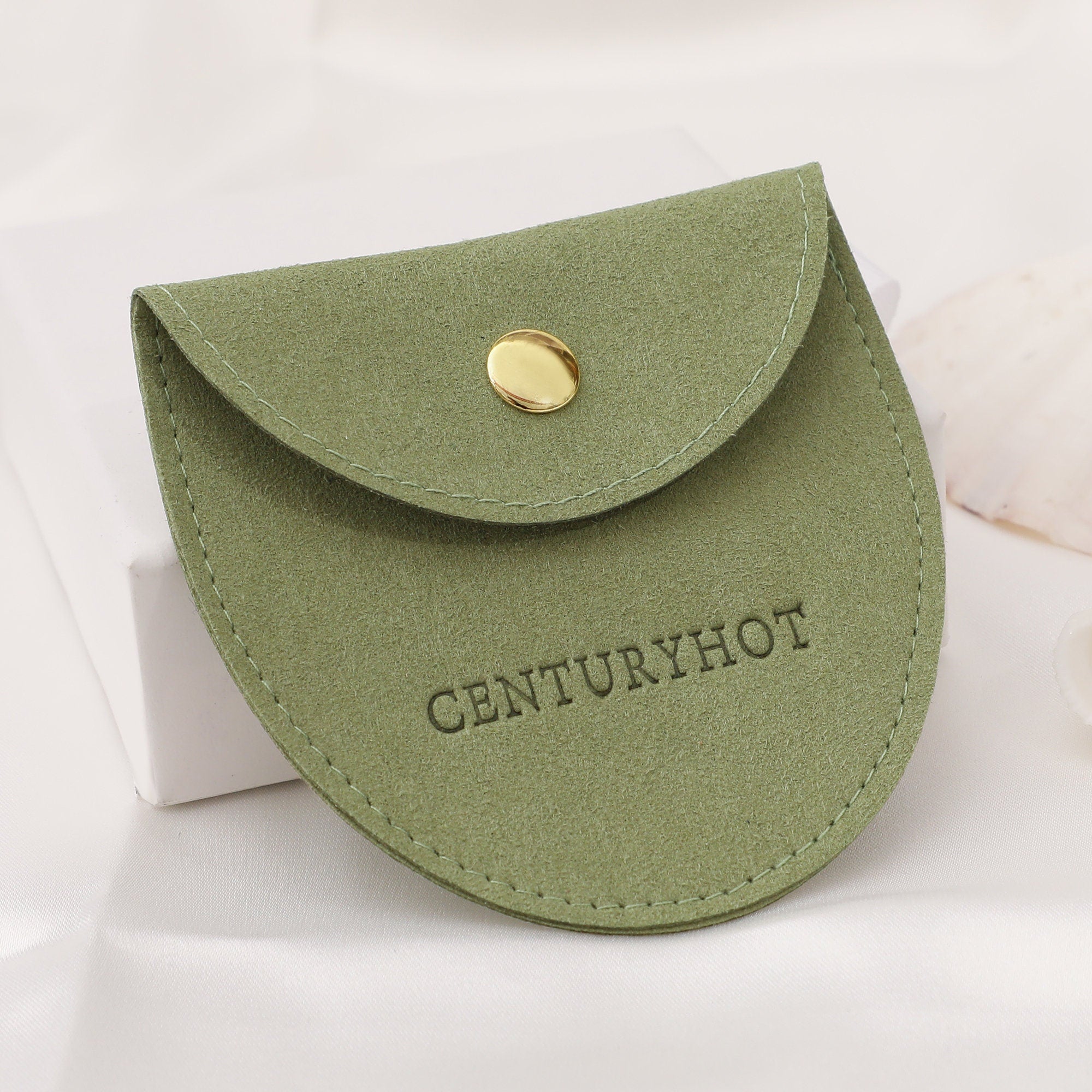 50 Personalized Microfiber Jewelry Bags, Custom Logo Packaging-zoom-6