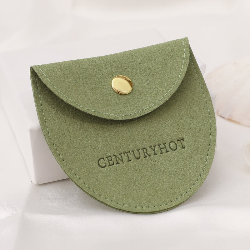 50 Personalized Microfiber Jewelry Bags, Custom Logo Packaging-zoom-