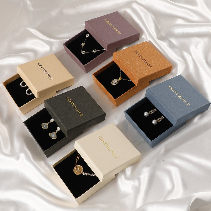 Custom Logo Jewelry Box - Necklace, Earrings, Ring Packaging-zoom-