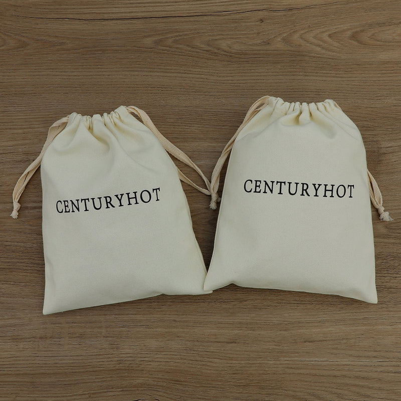 50 Canvas Drawstring Bags - Custom Logo Jewelry Packaging-zoom-