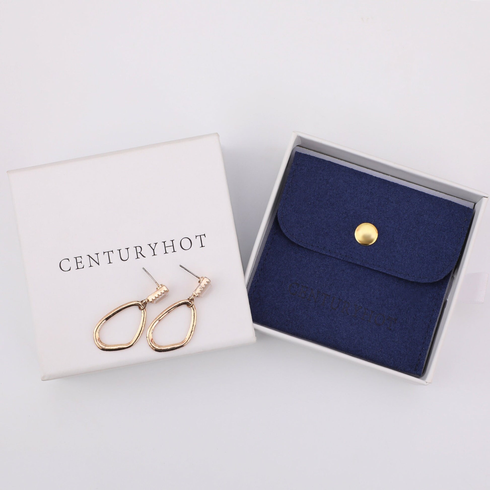 Custom Logo Jewelry Box with Suede Pouch, Bulk Packaging-8