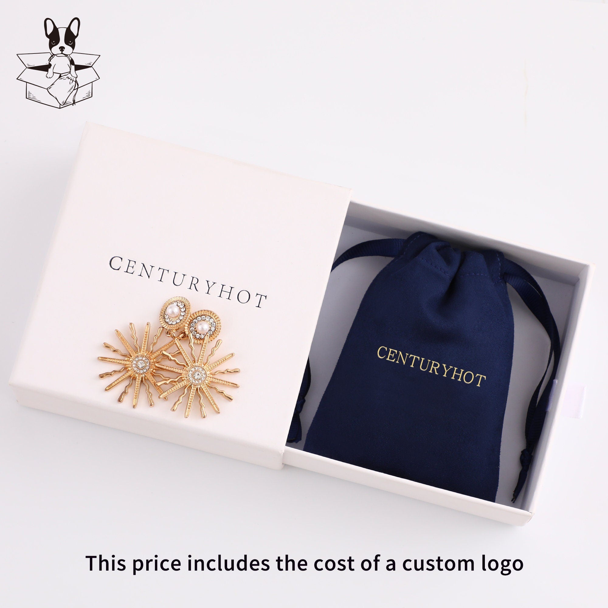 50 Personalized Logo Suede Drawstring Bag, Jewelry Pouch-zoom-4