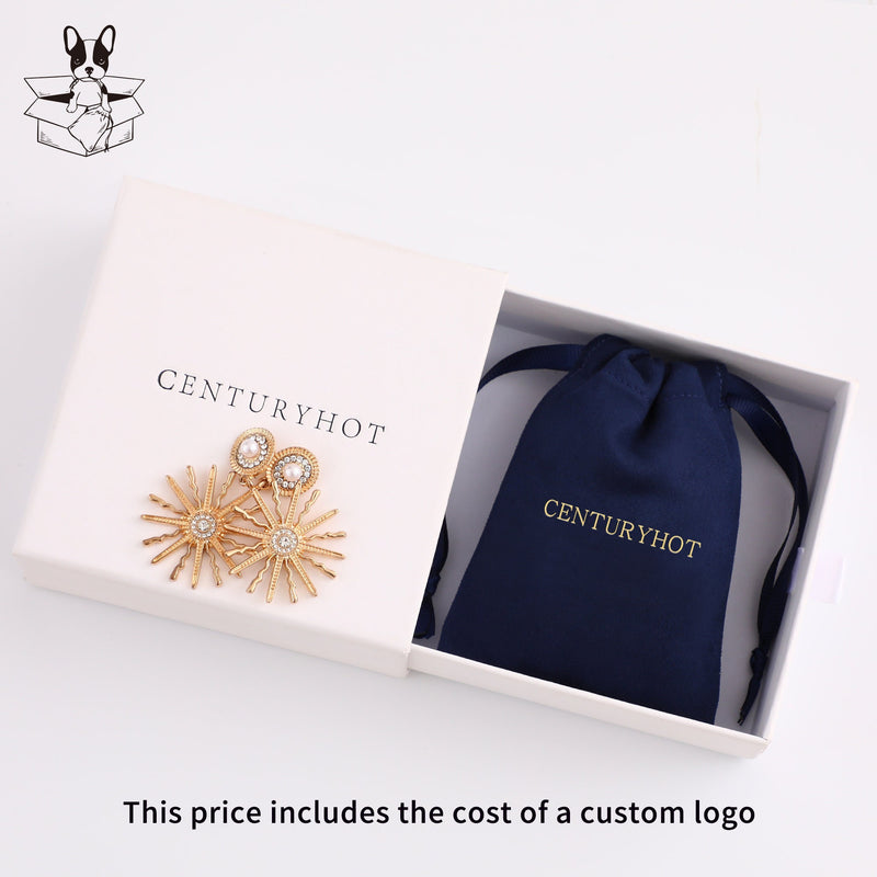50 Personalized Logo Suede Drawstring Bag, Jewelry Pouch-zoom-