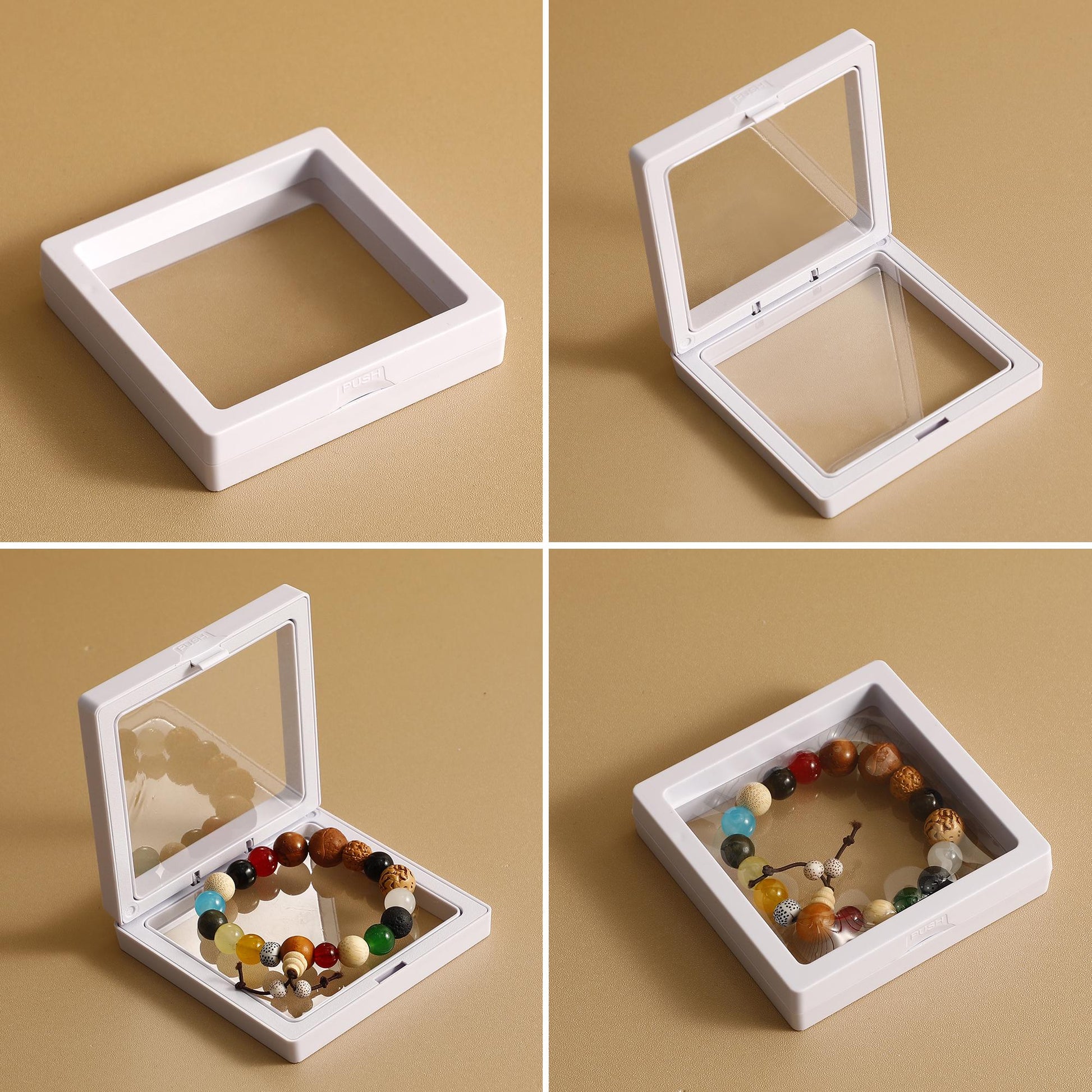 Custom Logo Jewelry Gift Box: Transparent Suspension Display-9