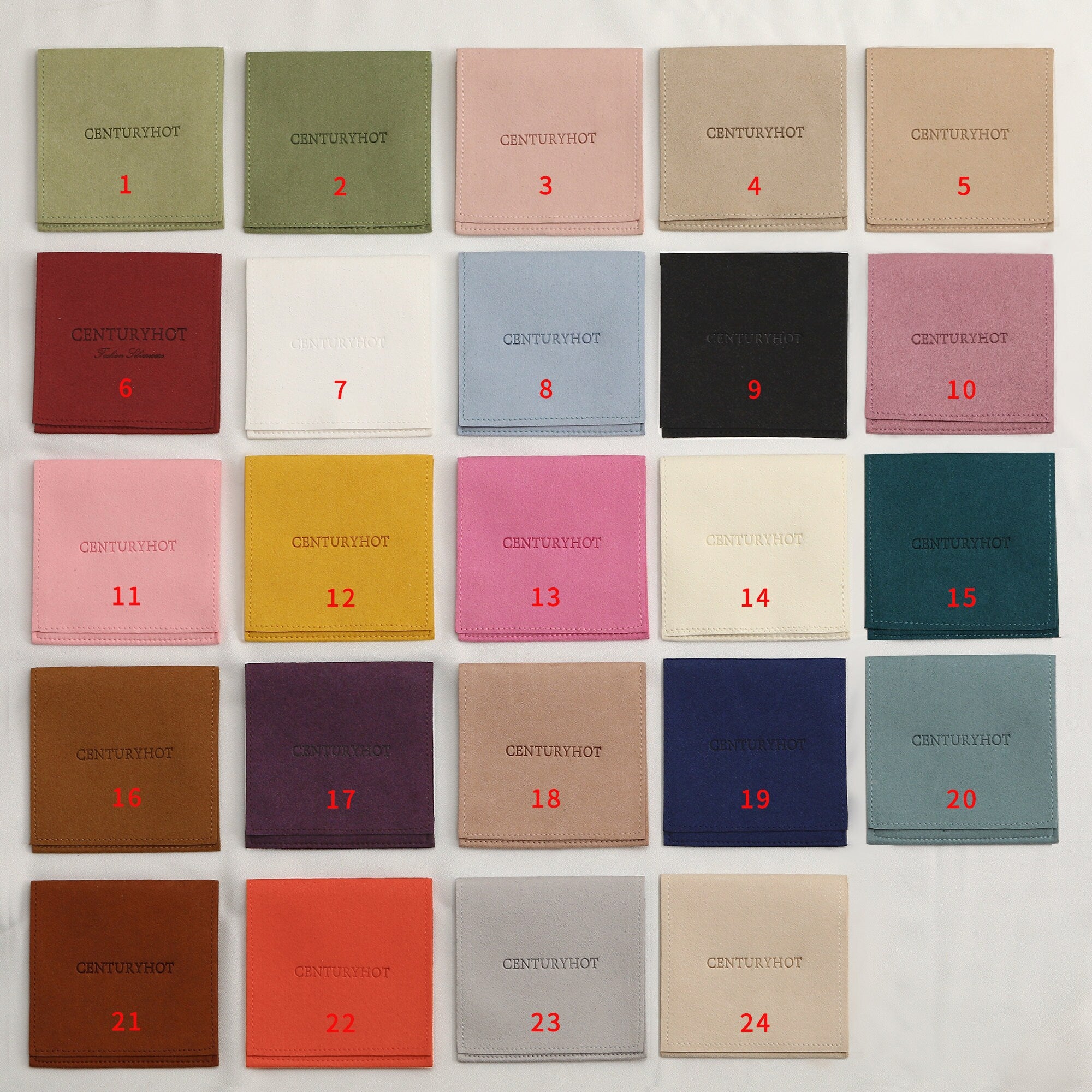 Personalized Microfiber Jewelry Bags, Embossed Logo (50 pcs)-zoom-9