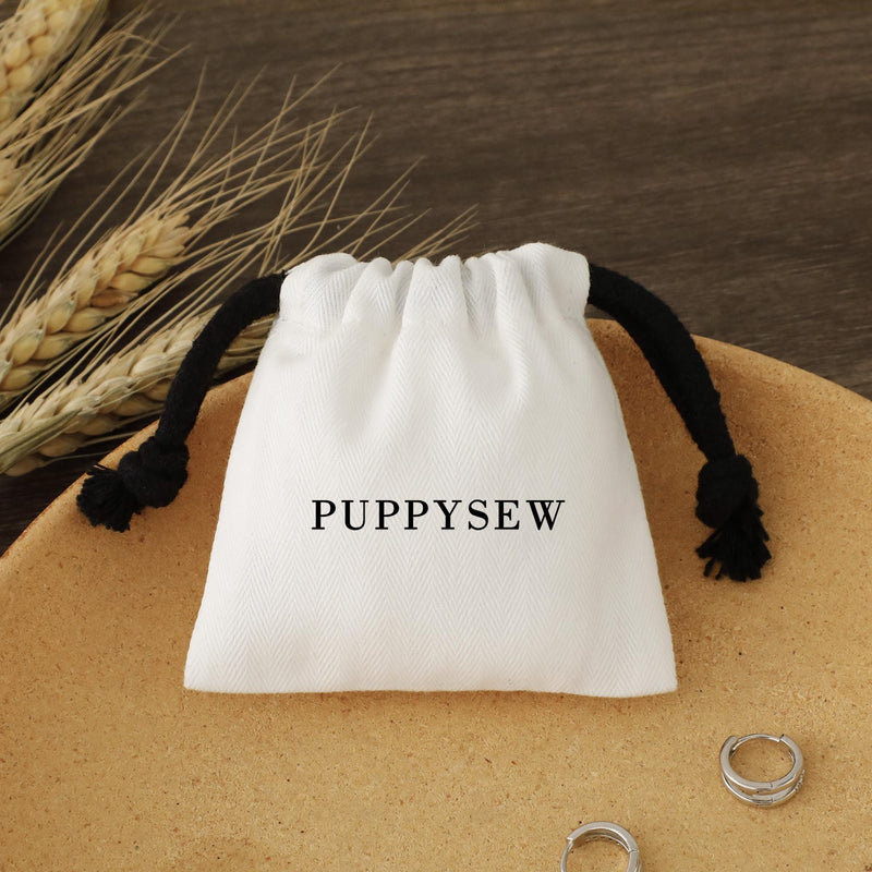 100 White Cotton Jewelry Bags – Custom Logo Gift Packaging-zoom-