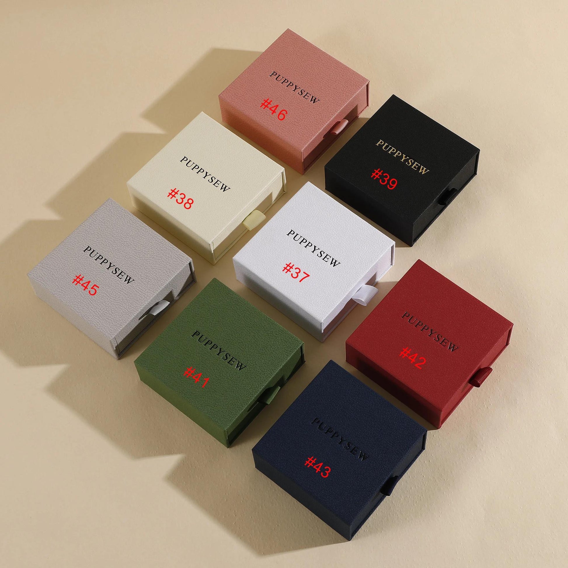 Drawer-Style Jewelry Gift Box, Custom Logo Packaging (9x9x3.5cm)-8