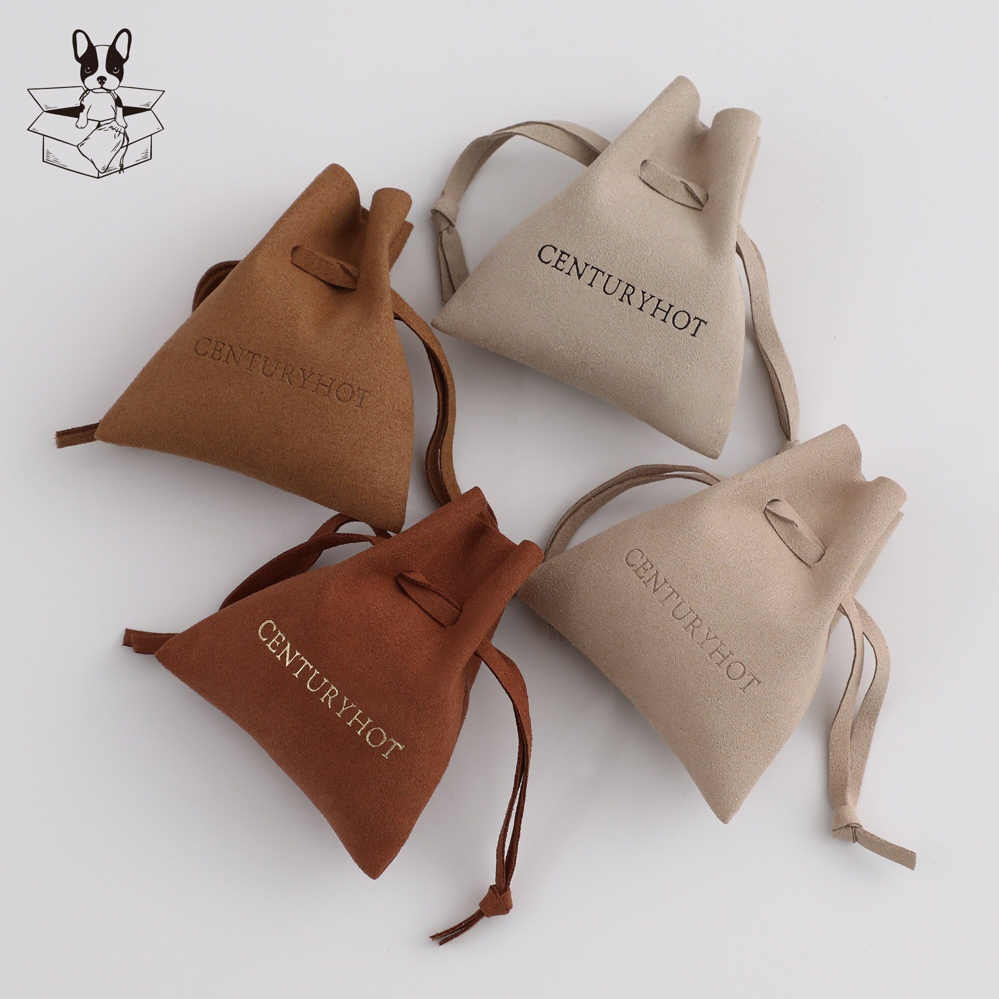 Personalized Microfiber Jewelry Bag with Custom Logo, Fashion Envelope (50 Pieces)-zoom-2