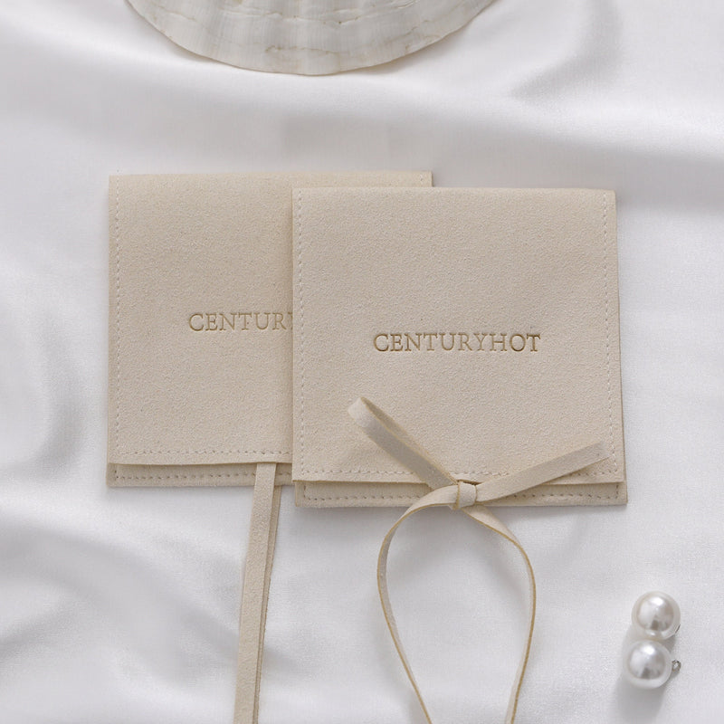 Custom Embossed Microfiber Jewelry Bag, Personalized Logo Packaging-zoom-