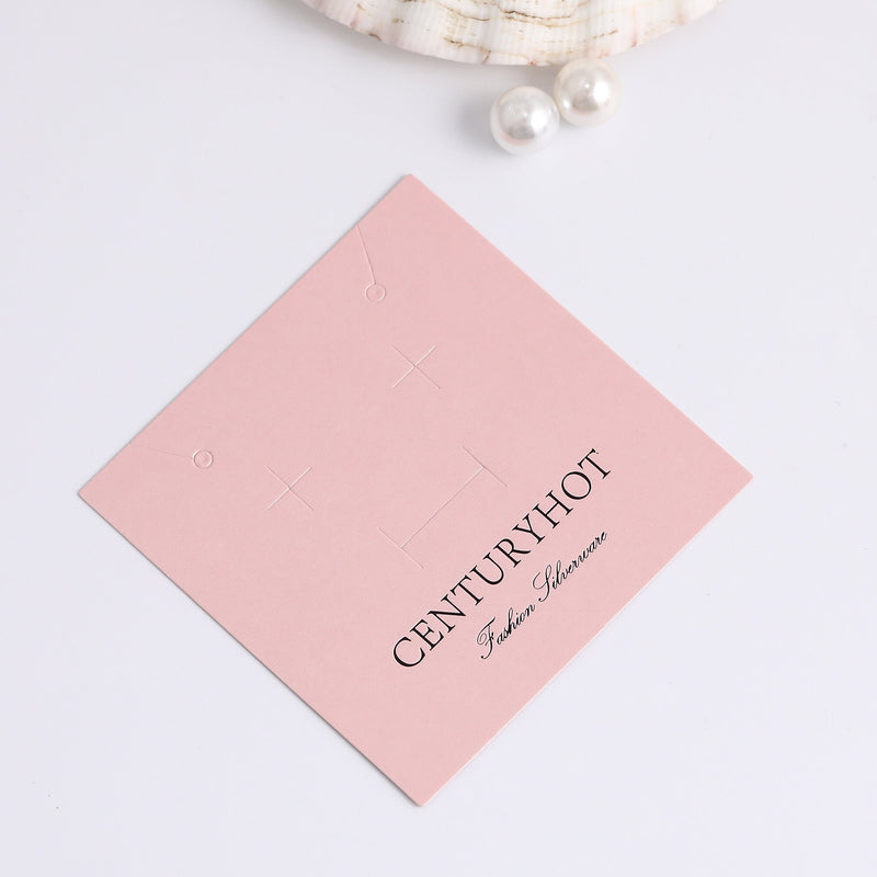 Custom Logo Jewelry Card, Necklace Display Packaging, Earring Card (100pcs)-zoom-