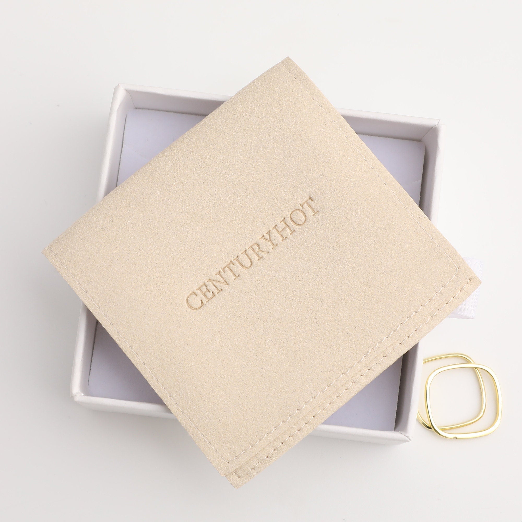 Embossed Logo Microfiber Jewelry Bag, Personalized Packaging-zoom-6