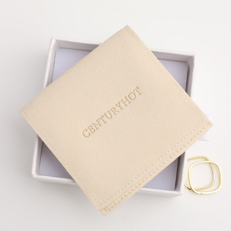 Embossed Logo Microfiber Jewelry Bag, Personalized Packaging-zoom-