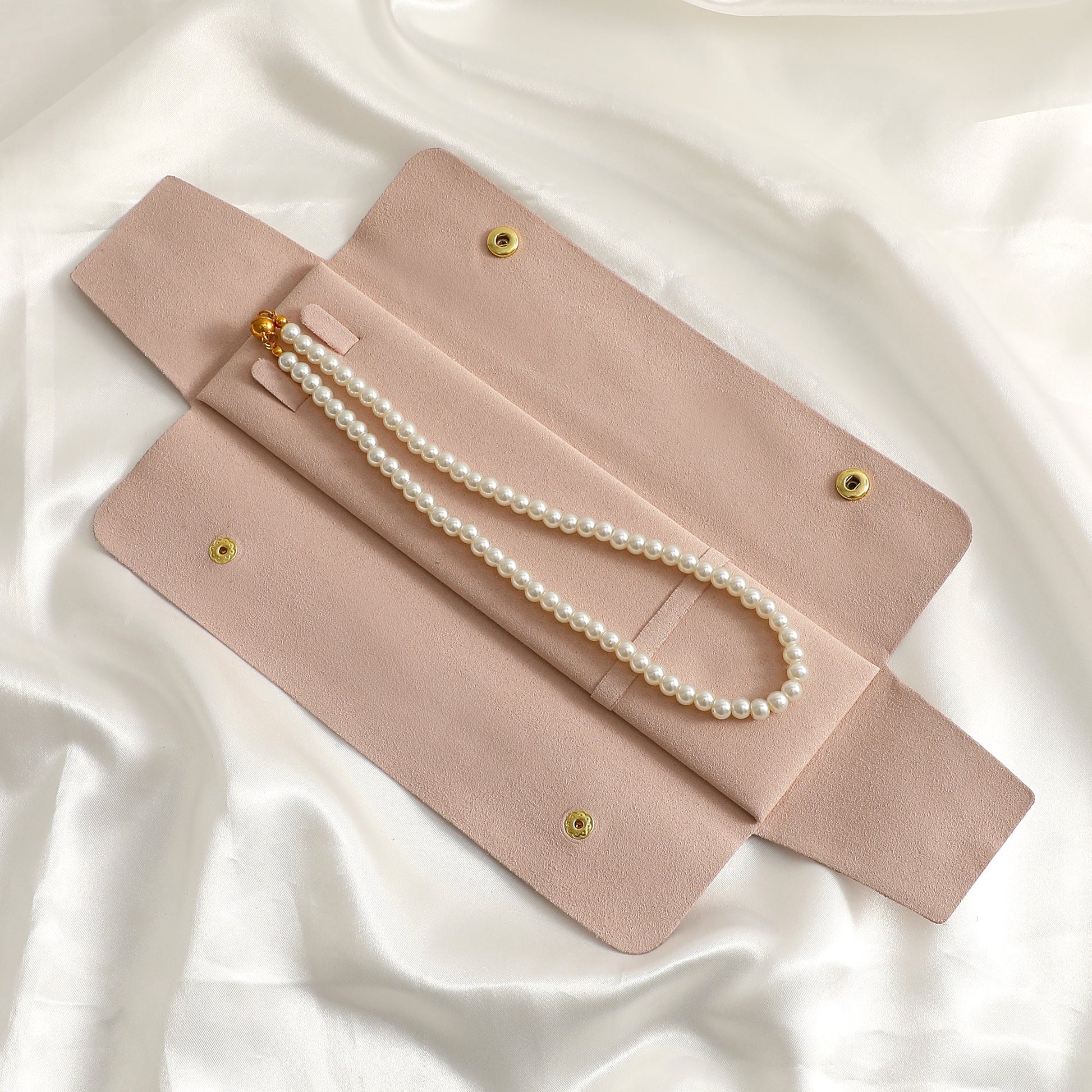 Microfiber Necklace Storage Bag, Personalized Jewelry Pouch, Custom Logo-10