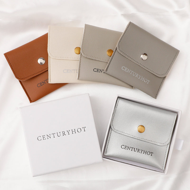 Customizable Logo Jewelry Box Set: Faux Leather Bag & Drawer Carton-zoom-