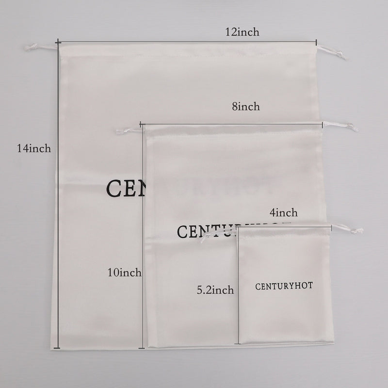 Custom Satin Drawstring Bags, Personalized Logo Printing, Jewelry Packaging-zoom-