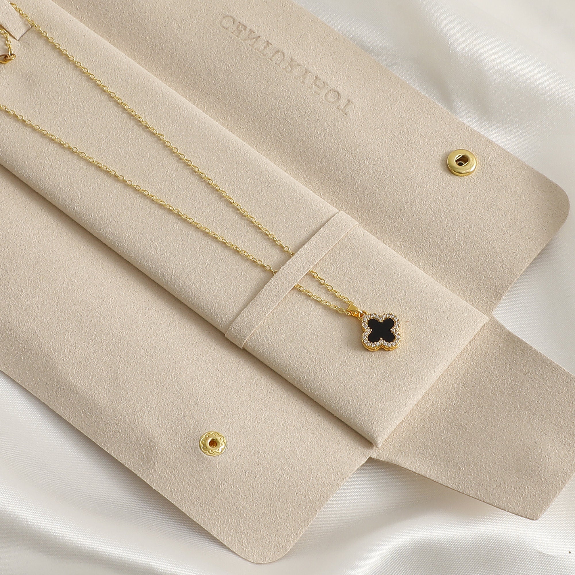 Microfiber Necklace Storage Bag, Personalized Jewelry Pouch, Custom Logo-zoom-2