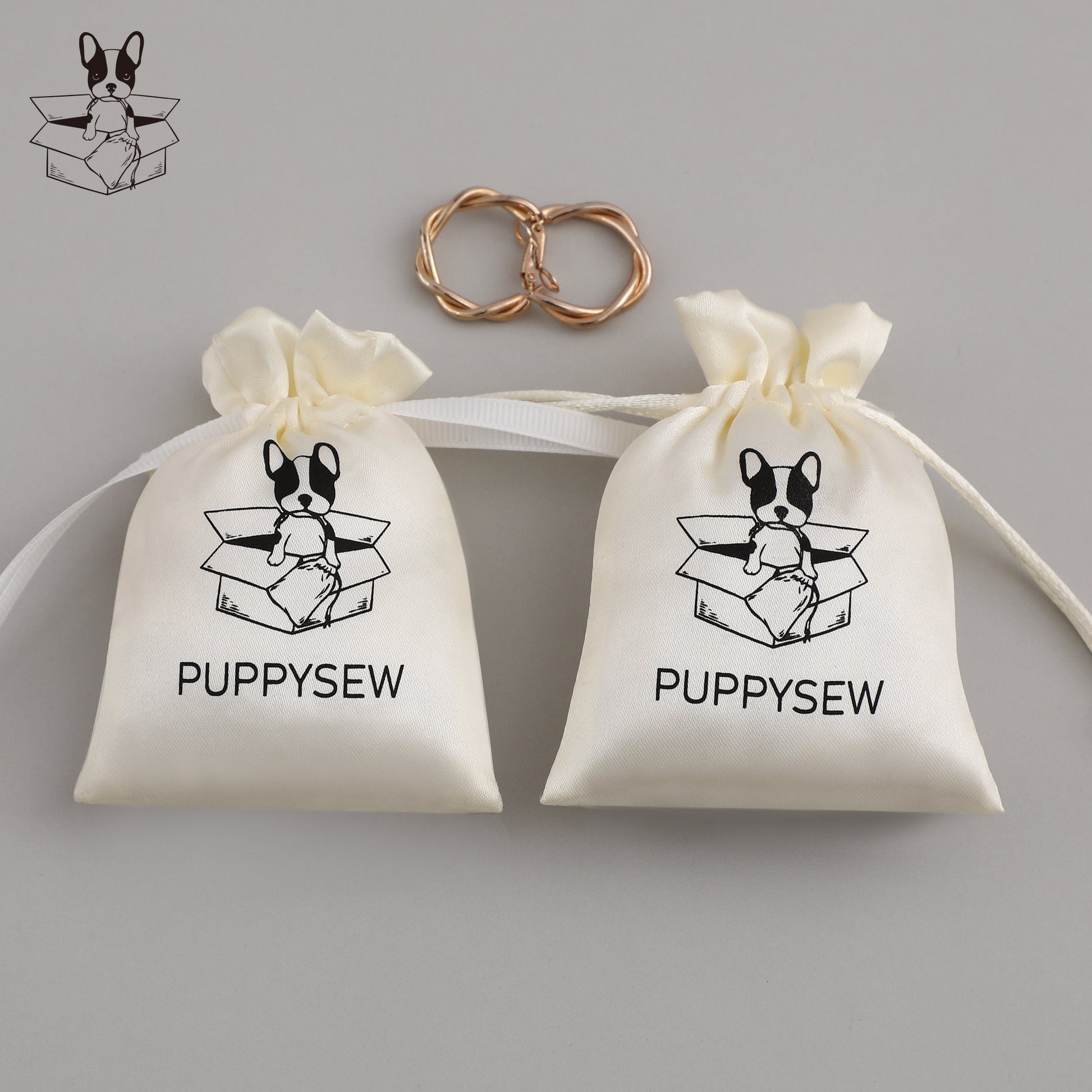 Custom Satin Drawstring Bag: Personalized Logo, Jewelry Packaging-3