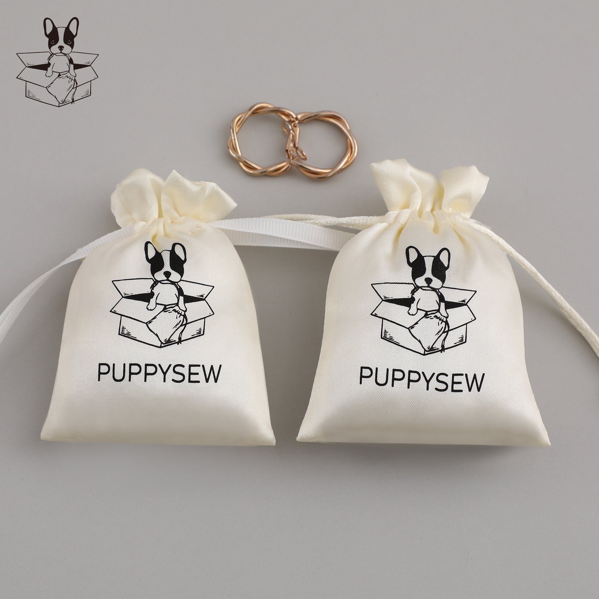 Custom Satin Drawstring Bag: Personalized Logo, Jewelry Packaging-zoom-3
