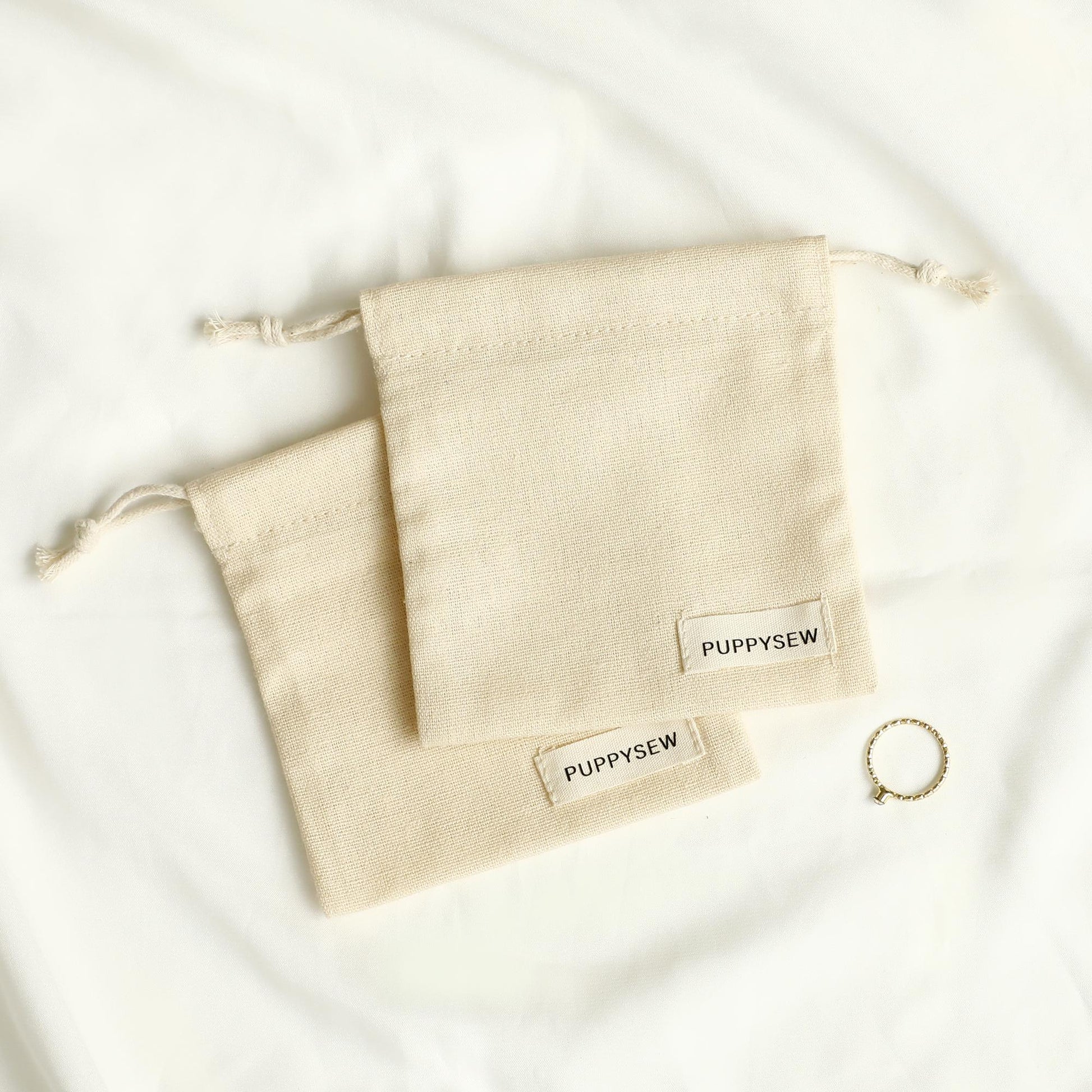 Customizable Cotton Canvas Drawstring Bag: Logo Jewelry Packaging-8
