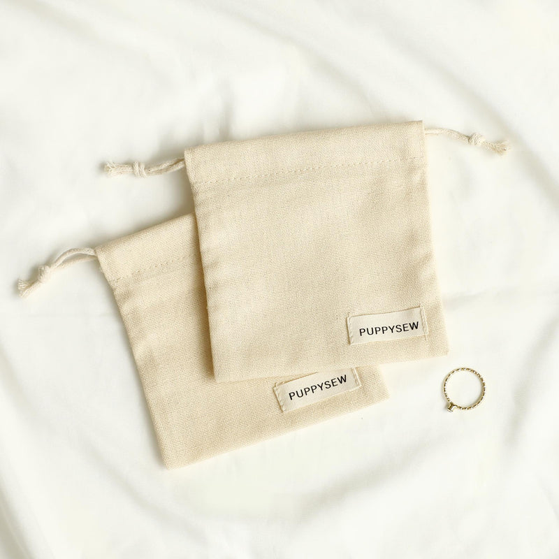Customizable Cotton Canvas Drawstring Bag: Logo Jewelry Packaging-zoom-