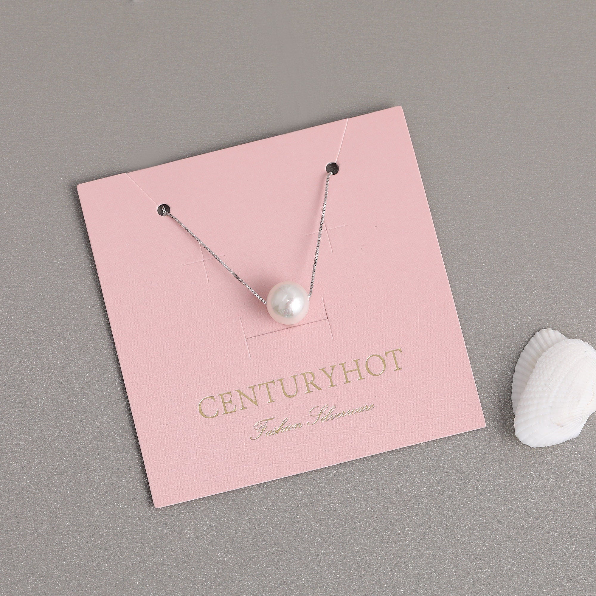 Custom Logo Jewelry Card, Necklace Display Packaging, Earring Card (100pcs)-zoom-1