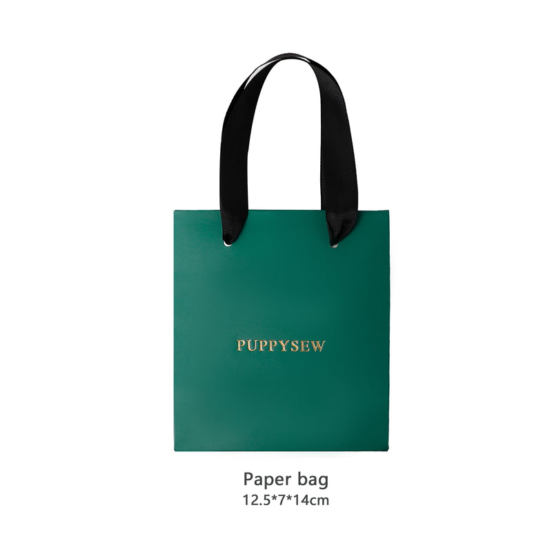 Forest Green Premium Jewelry Tote，Custom Logo-zoom-