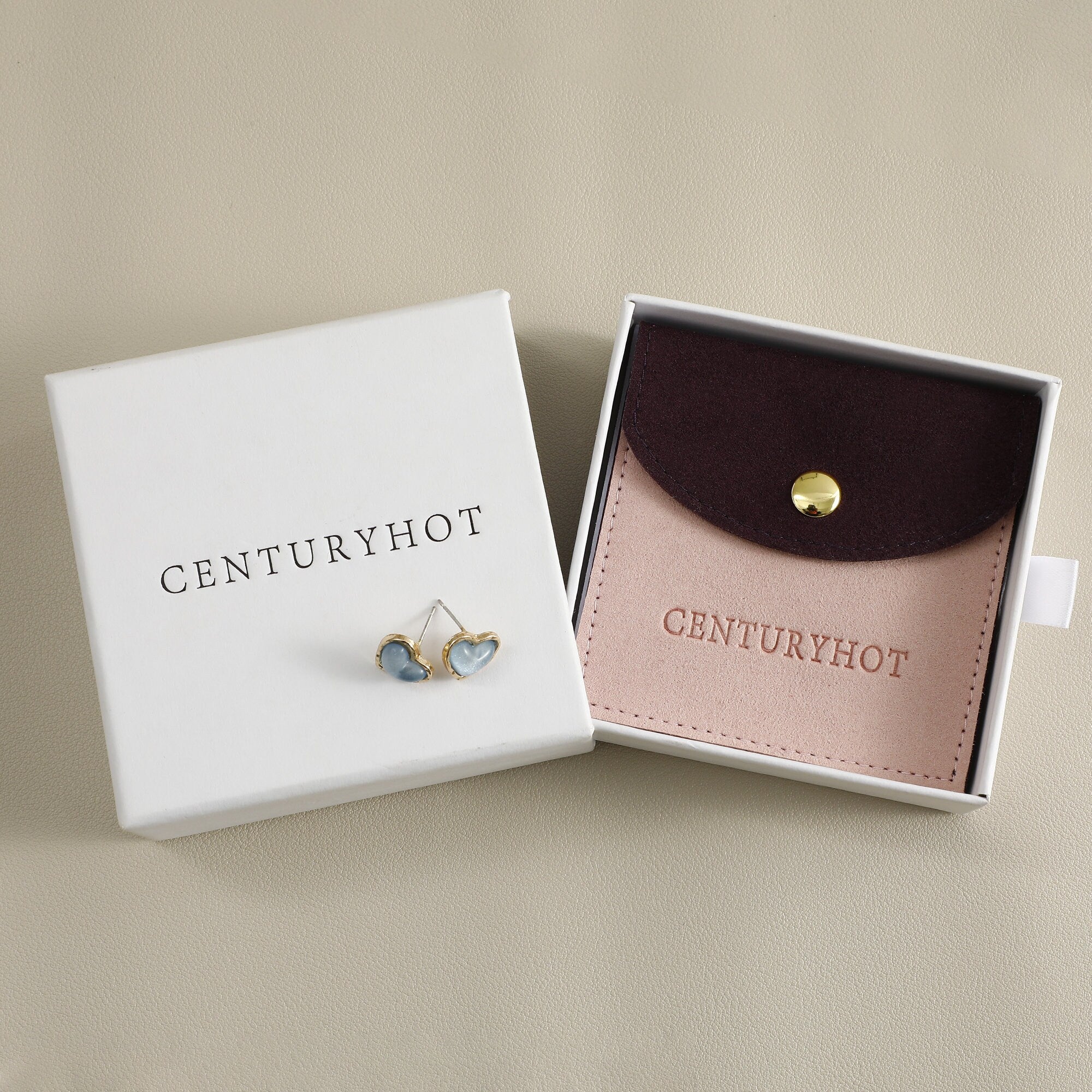 Custom Logo Microfiber Jewelry Pouch with Button, 8x8cm (50pcs)-zoom-5