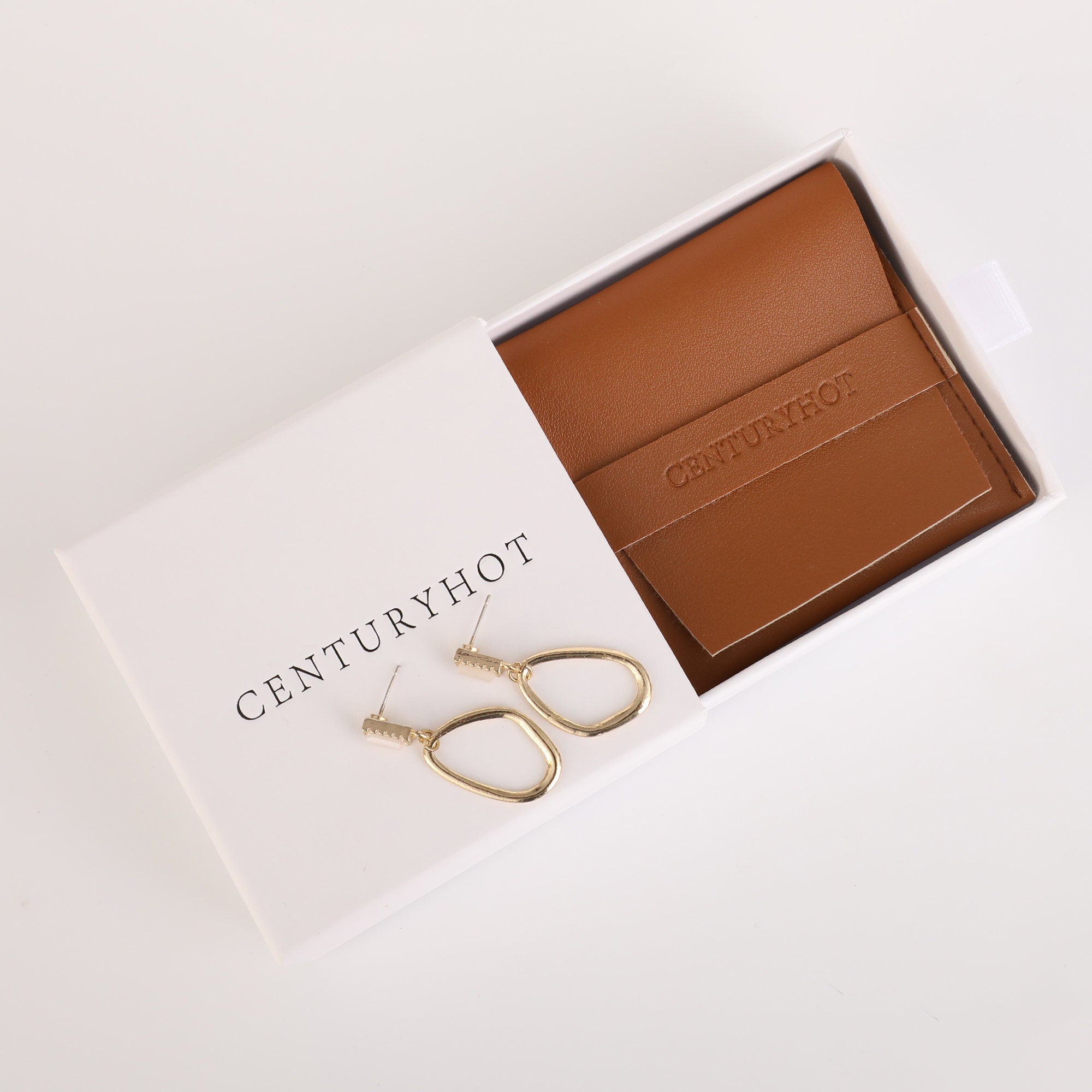 Customizable Faux Leather Jewelry Pouch, Personalized Logo Gift Wrap-zoom-7