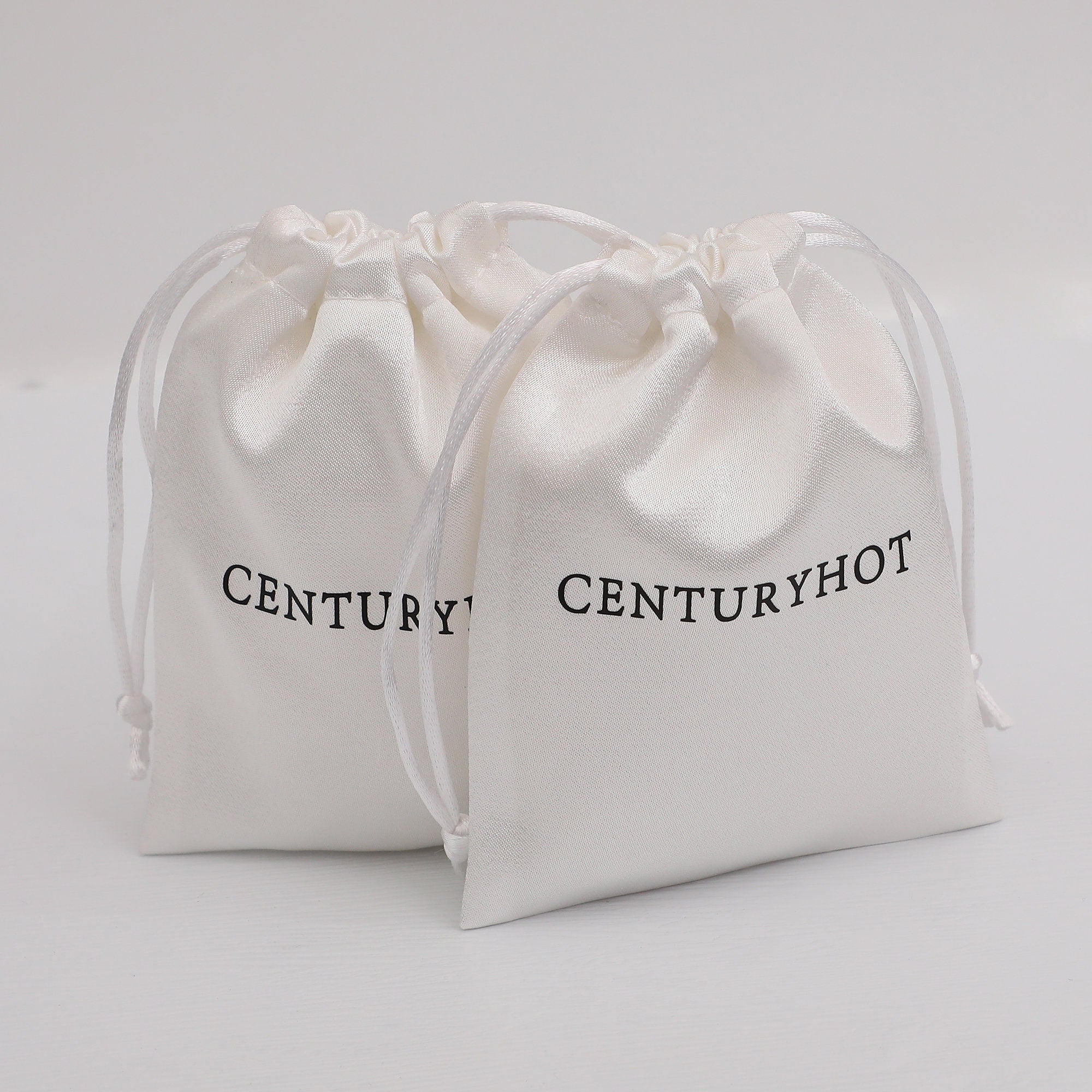 Custom Satin Drawstring Bags, Personalized Logo Printing, Jewelry Packaging-zoom-2