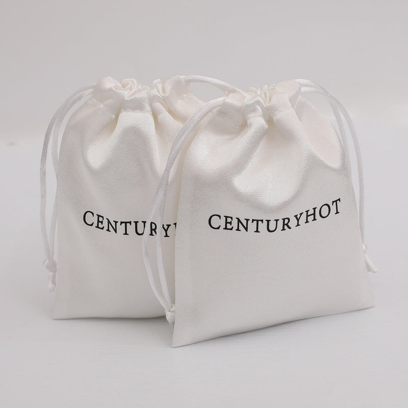 Custom Satin Drawstring Bags, Personalized Logo Printing, Jewelry Packaging-zoom-