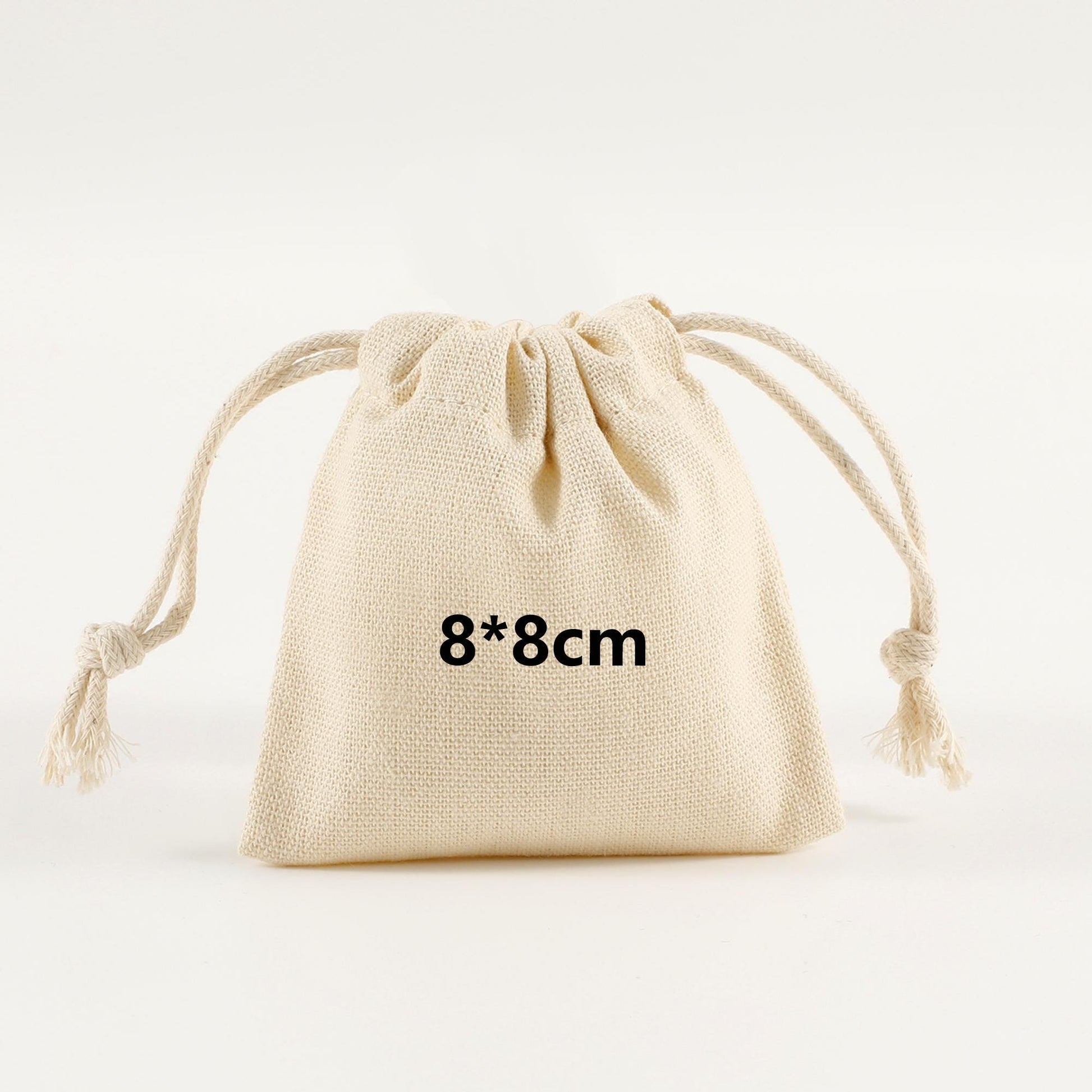 100 Custom Cotton Canvas Drawstring Bags: Logo Jewelry Packaging-10