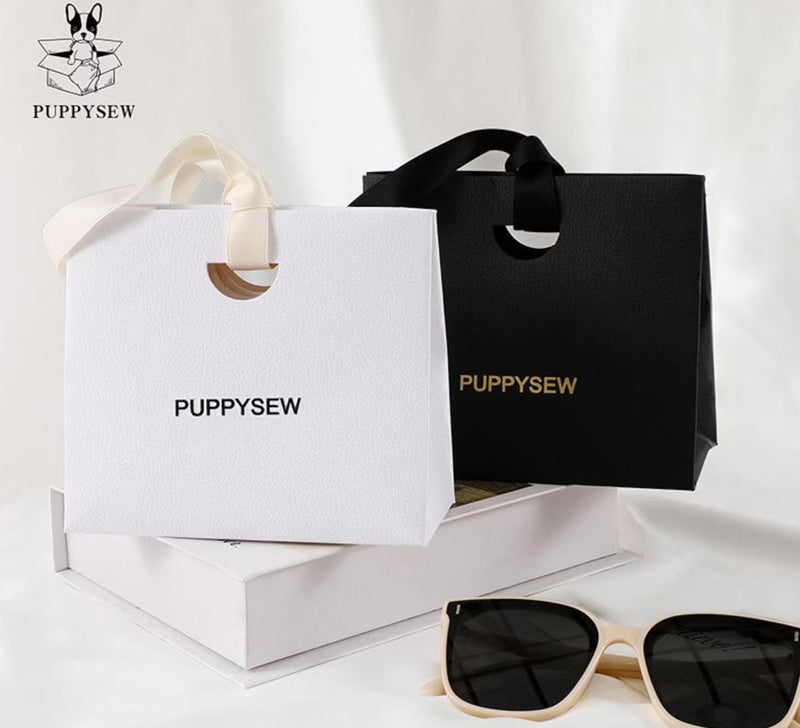 Personalized Paper Gift Bags with Ribbon, Custom Logo Packaging-zoom-