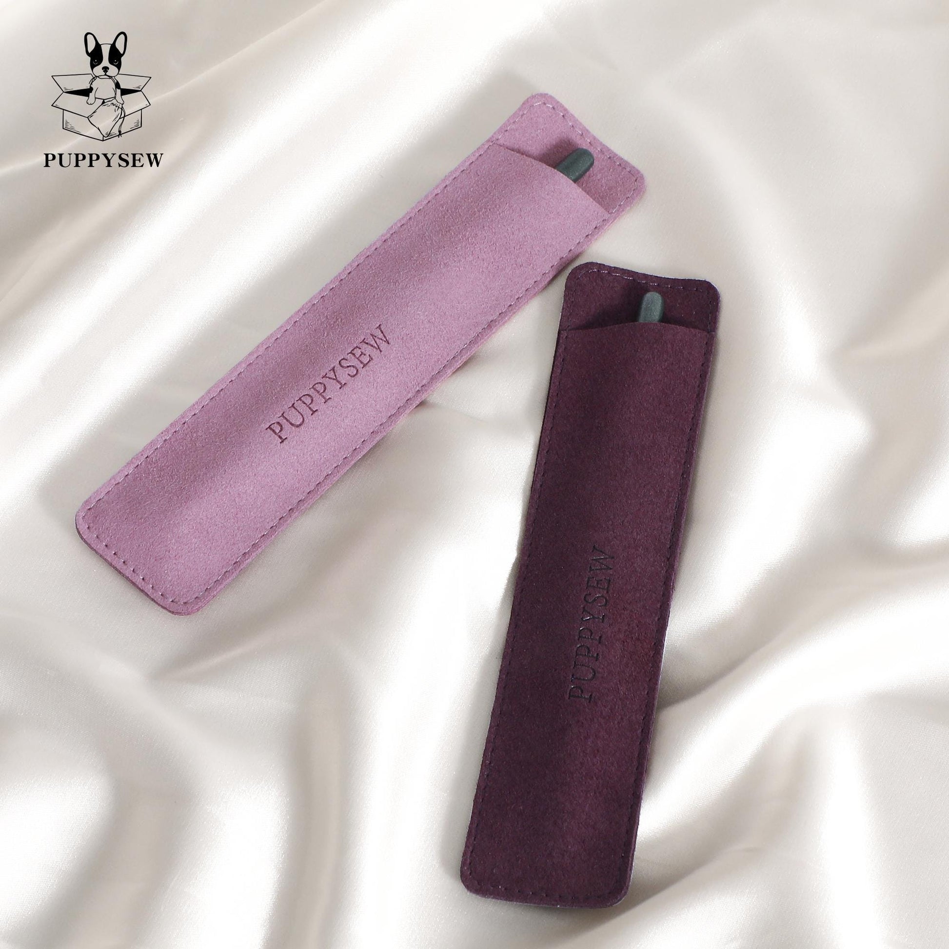 Microfiber Pen Case: Personalized Makeup Brush or Fountain Pen Cover-4