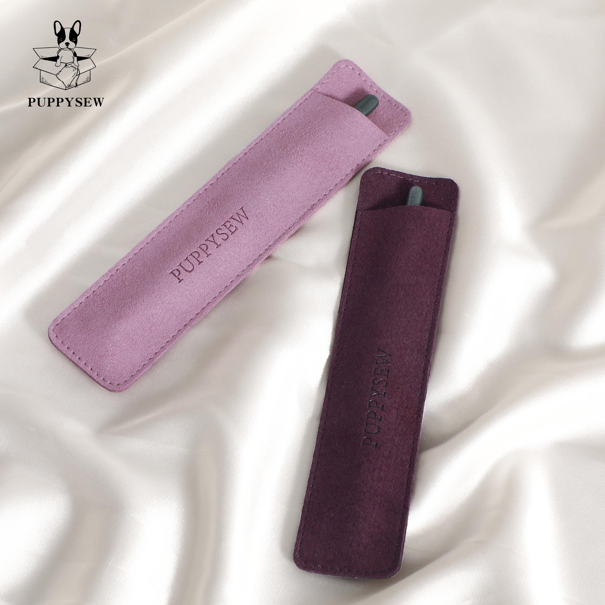 Microfiber Pen Case: Personalized Makeup Brush or Fountain Pen Cover-zoom-4
