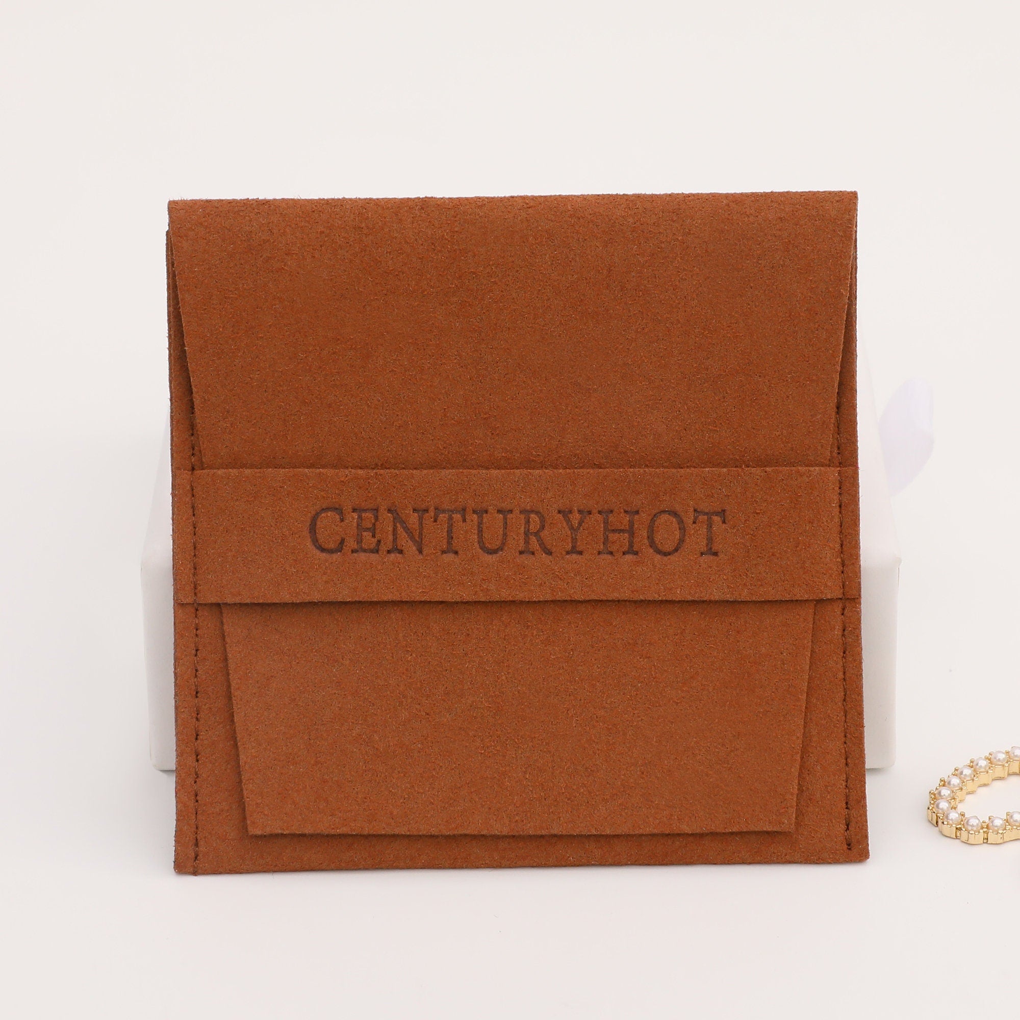 Custom Microfiber Jewelry Pouch, Personalized Logo, Gift Packaging-zoom-3