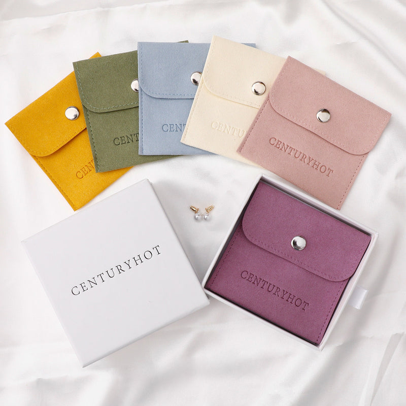 Personalized Jewelry Box Set: Microfiber Bag & Cardboard Drawer-zoom-