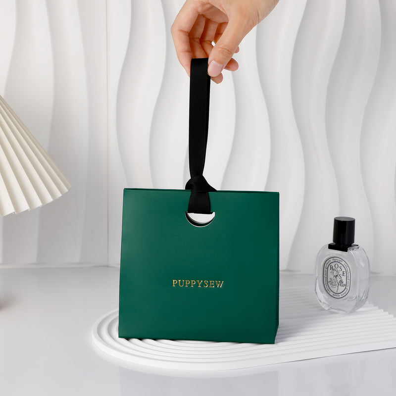 Custom Logo Paper Gift Bag, Luxury Boutique Packaging, Branded Small Business Shopping Bag-zoom-