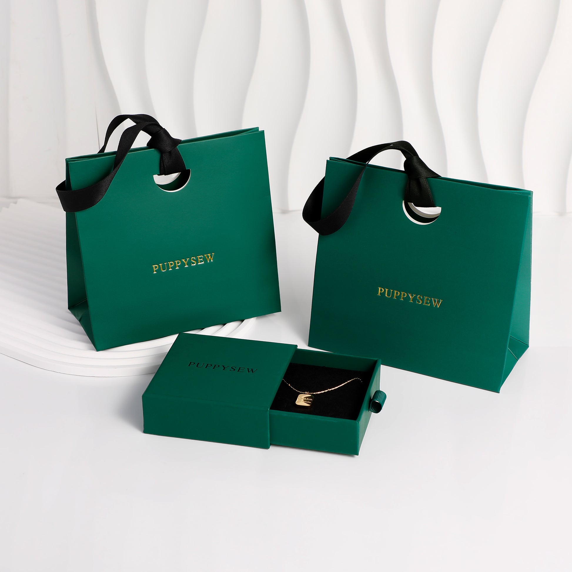Custom Logo Paper Gift Bag, Luxury Boutique Packaging, Branded Small Business Shopping Bag-5