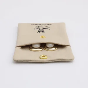 50 Pcs Customized Cotton Canvas Jewelry Pouch, Personalized Logo-8