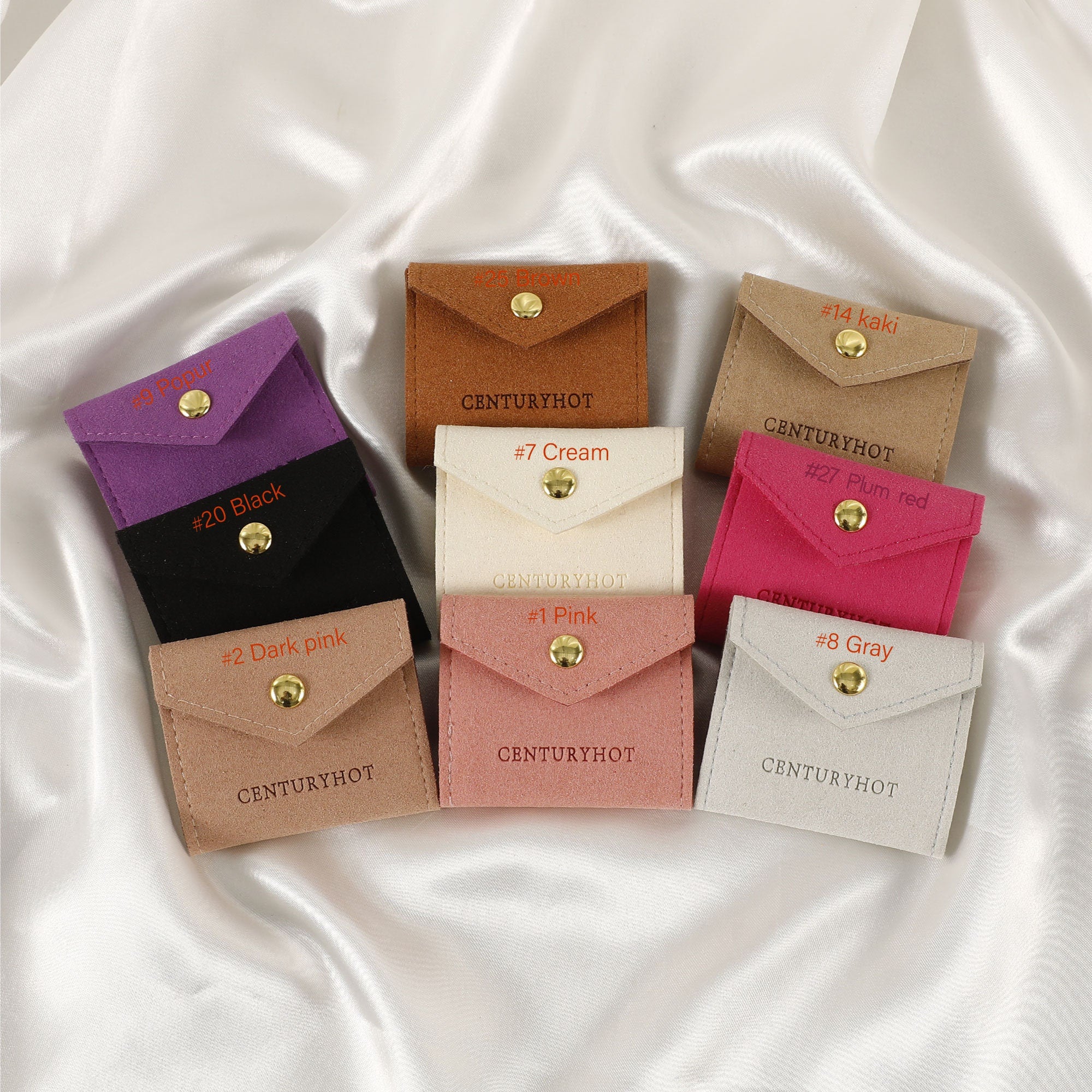 Personalized Microfiber Jewelry Travel Roll - Engraved Mini Storage Bag-zoom-10