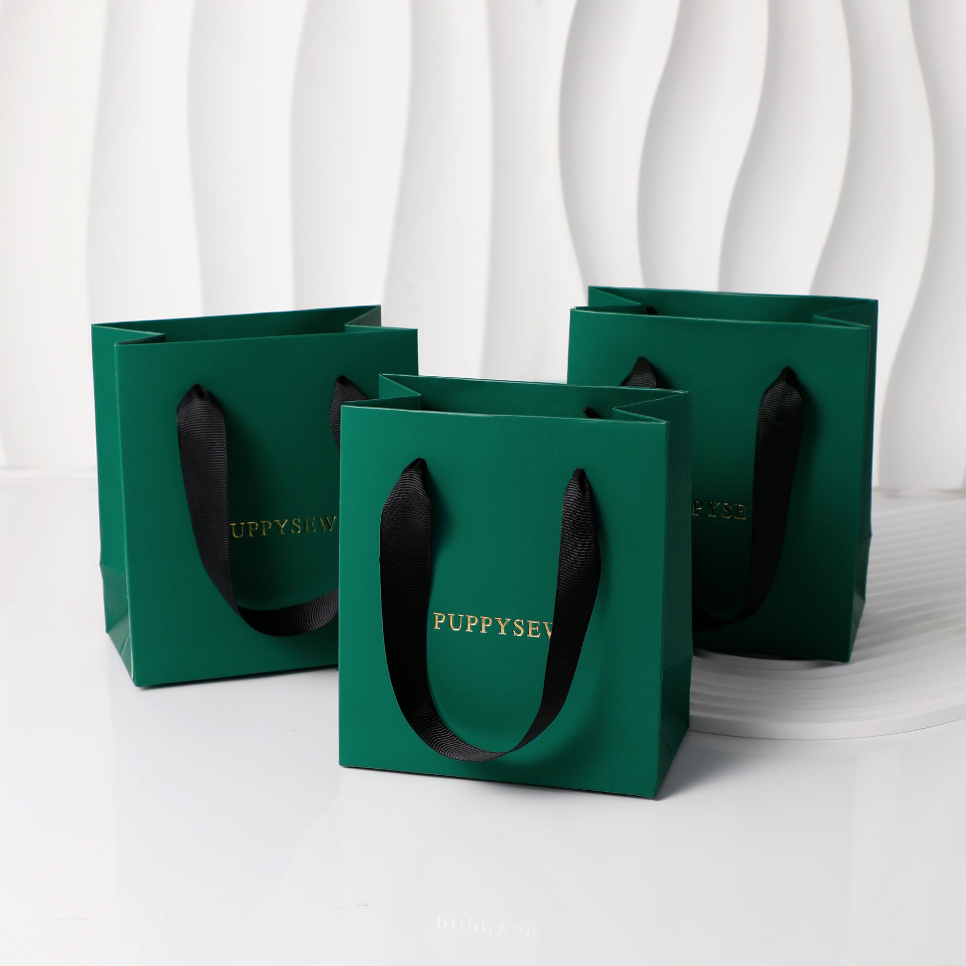 Forest Green Premium Jewelry Tote，Custom Logo-8
