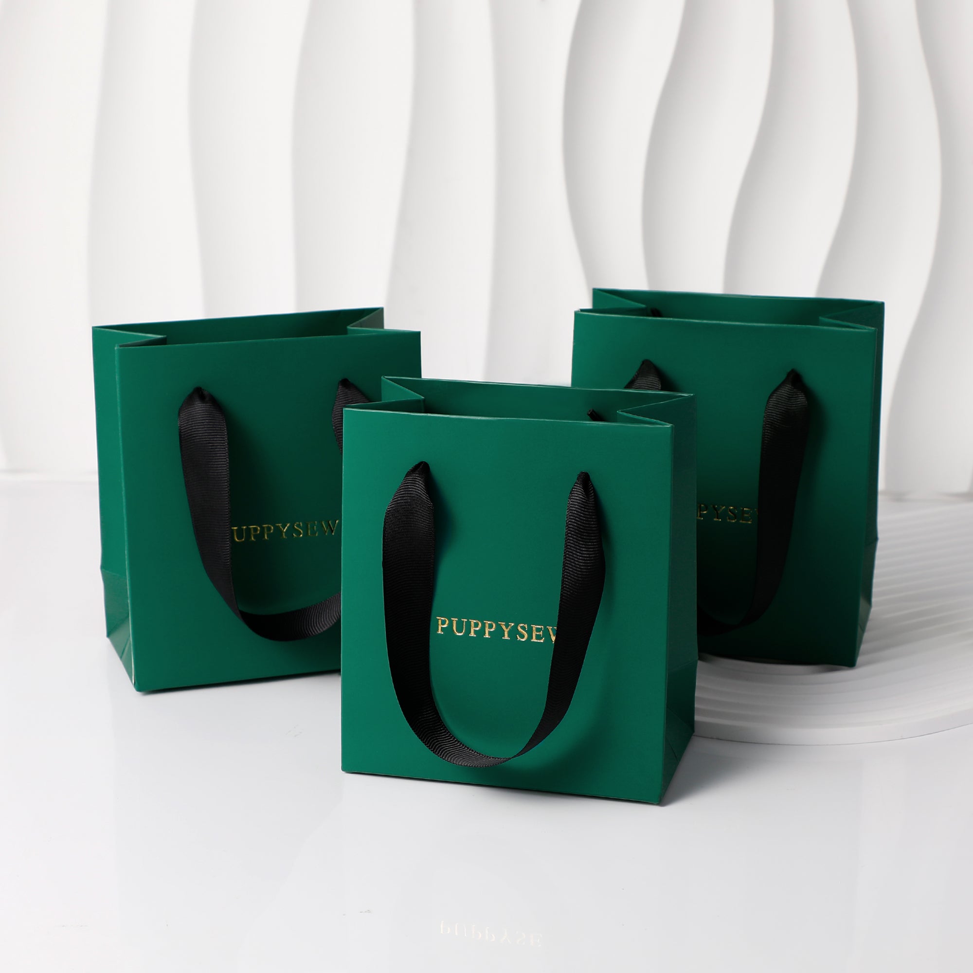 Forest Green Premium Jewelry Tote，Custom Logo-zoom-8