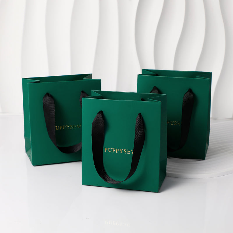 Forest Green Premium Jewelry Tote，Custom Logo-zoom-