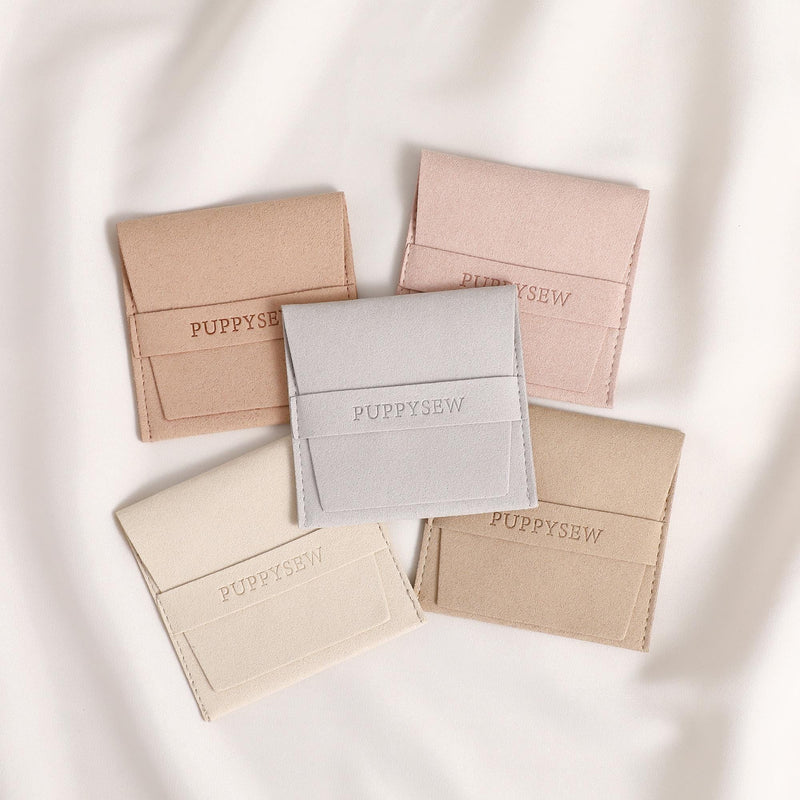 Debossed Logo Microfiber Jewelry Pouch – Custom Velvet Packaging-zoom-
