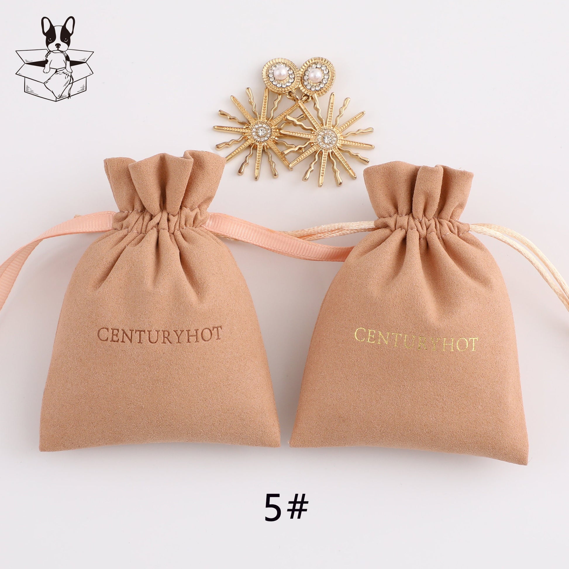 Personalized Microfiber Drawstring Bag, Custom Logo Jewelry Packaging-4