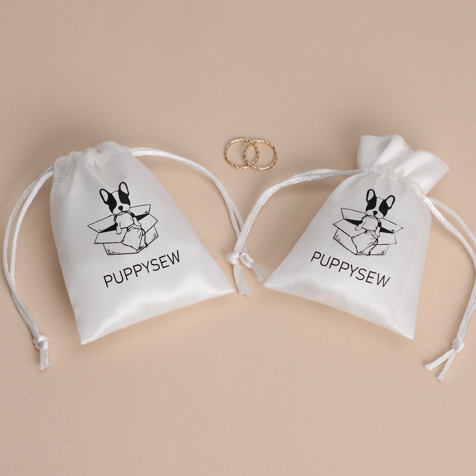 Custom Satin Drawstring Bag: Logo Print Jewelry Packaging-zoom-3