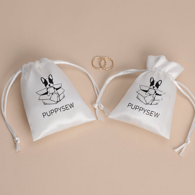 Custom Satin Drawstring Bag: Logo Print Jewelry Packaging-zoom-